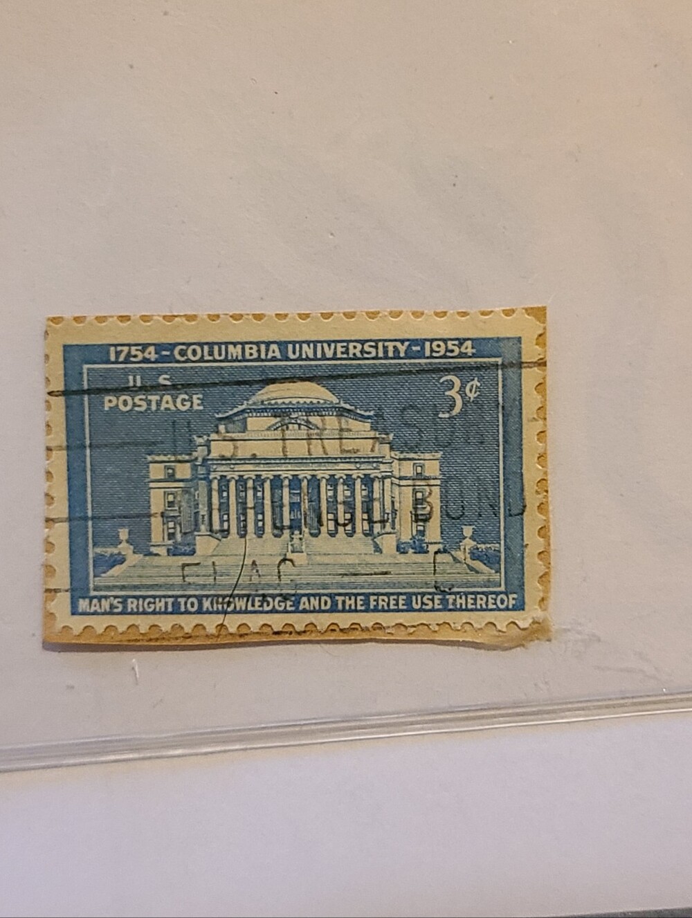 Columbia University 1754–1954 3¢ Commemorative Postage Stamp